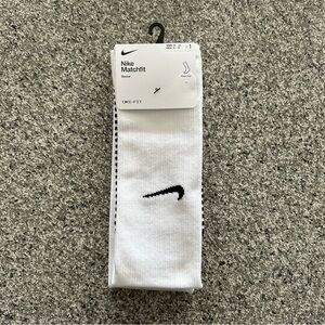 Nike Dri Fit Matchfit Soccer Socks Knee High OTC White Mens Size 8-12 CV1956-100